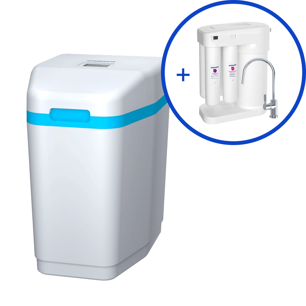 Умягчитель АКВАФОР WS500+Автомат питьевой воды Аквафор Морион DWM-101S