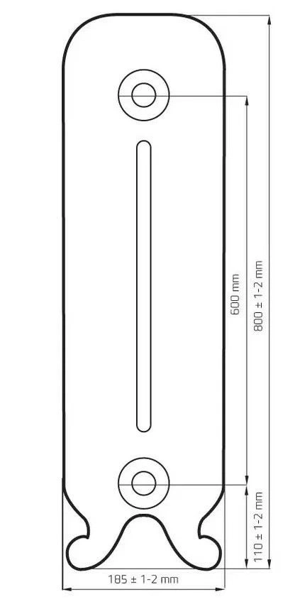 Радиатор чугунный Радимакс YORK 600 (цена за секцию)   