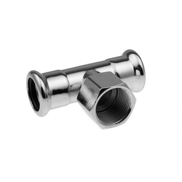 Тройник с ВР 54*Rp1/2"*54 press KAN-Therm Steel