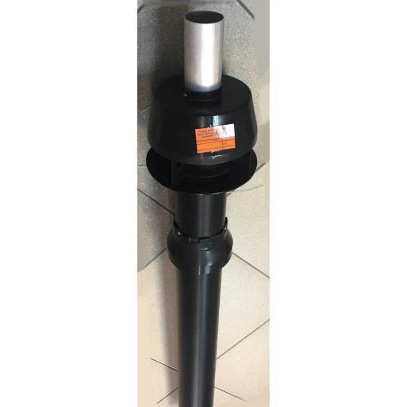 Проход вертикальный LAS через кровлю 60/100, чёрный (комплект) VIESSMANN