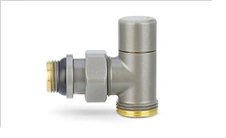 Клапан радиаторный запорный 1/2x3/4 Ek угловой серый Varmega
