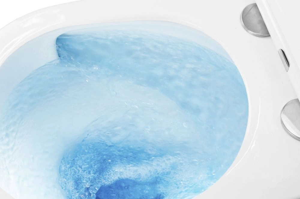 Унитаз подвесной безободковый TERAMO (круглый) "Торнадо", антивсплеск, сидение микролифт AZARIO