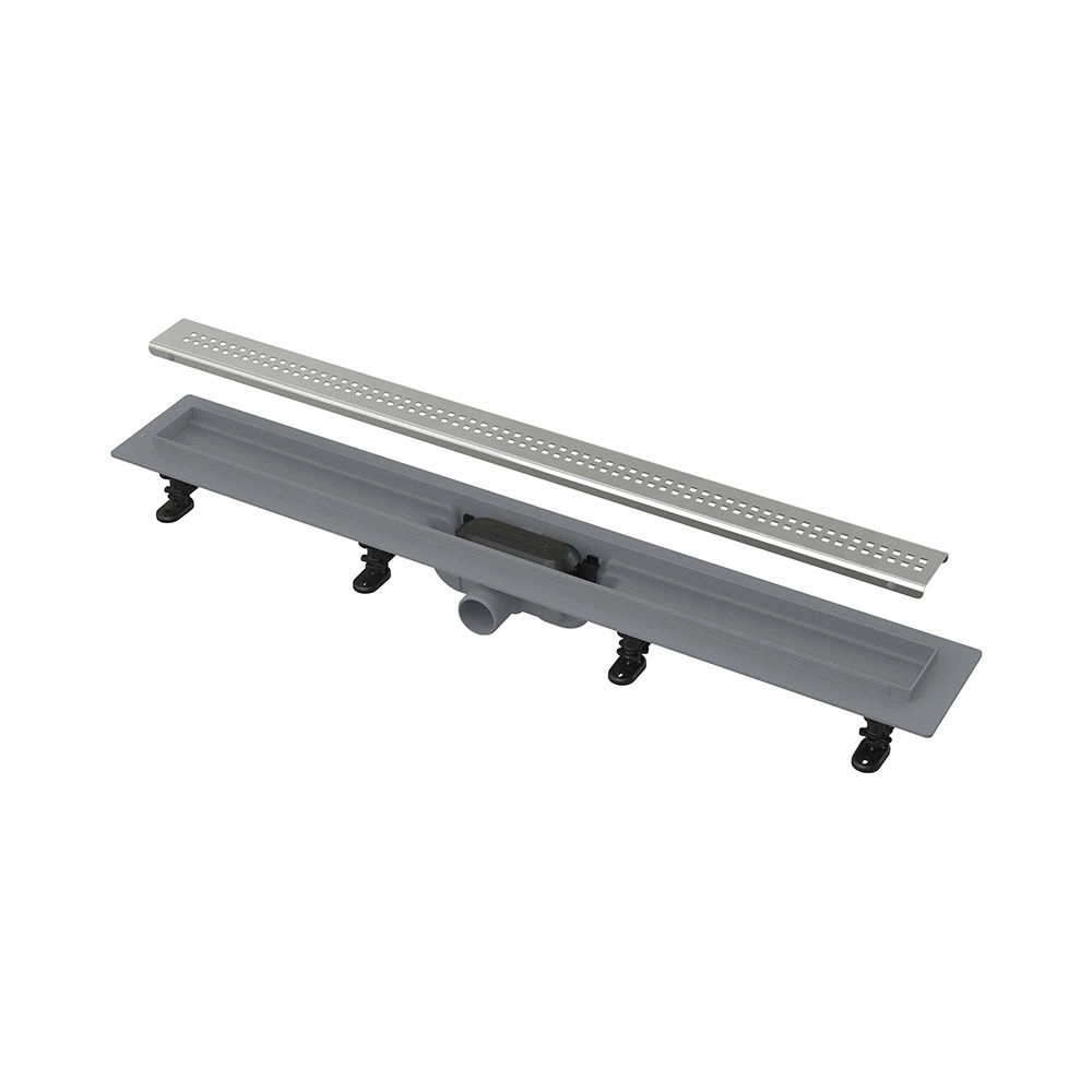 Водоотводящий желоб пласт. в комплекте (решетка, ножки,гидроизоляция) 850 мм ALCA PLAST (APZ9-850M)