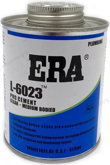 Клей для ПВХ ERA, 0,473 л