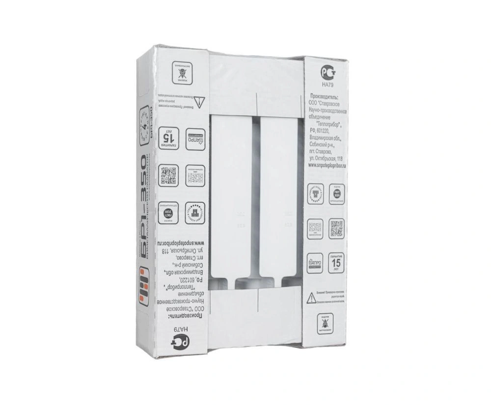 Радиатор биметаллический BR1 350/90 мм 4 секции Теплоприбор