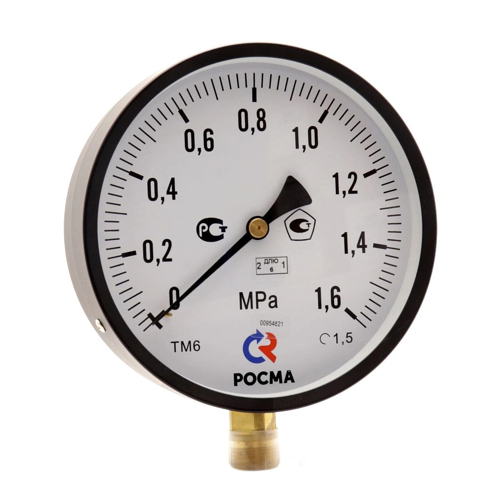 Манометр ТМ-610Р.00 (0..1,6 МПа), G1/2", 150мм, кл.т. 1,5, 150С