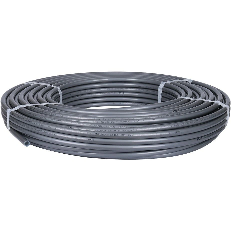 Труба PE-Xa 16x2.2 серая (бухта 500м) STOUT (кратно бухте )