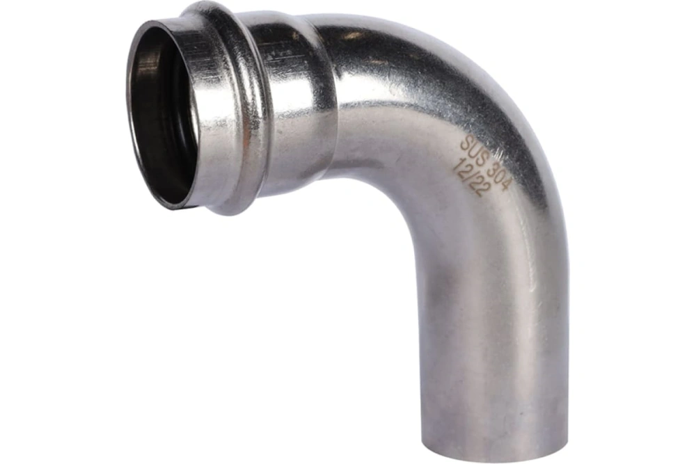 Отвод НВ 28х90* нерж. Rommer