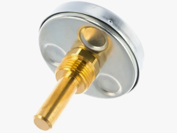 Термометр F+R801 063/120/050 (1/2", Ду63, 120С, L50, аксиальный) биметаллический, погружной, Watts