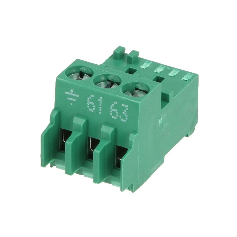 Штекер 3-х разъёмный, зелёный