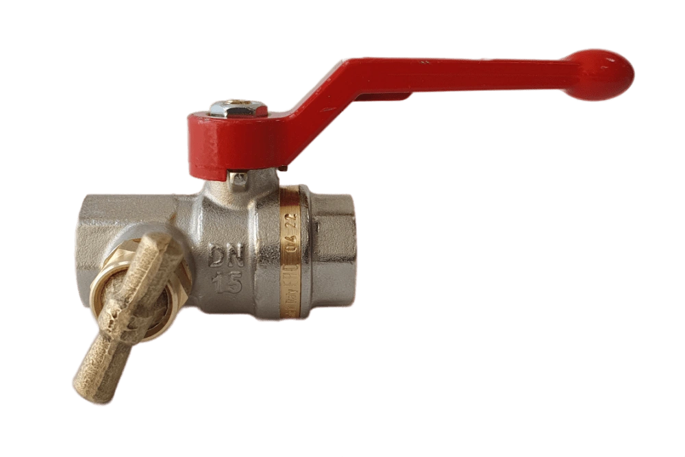 Кран шаровой BVR-DR со спускным элементом DN25 PN40 Ридан