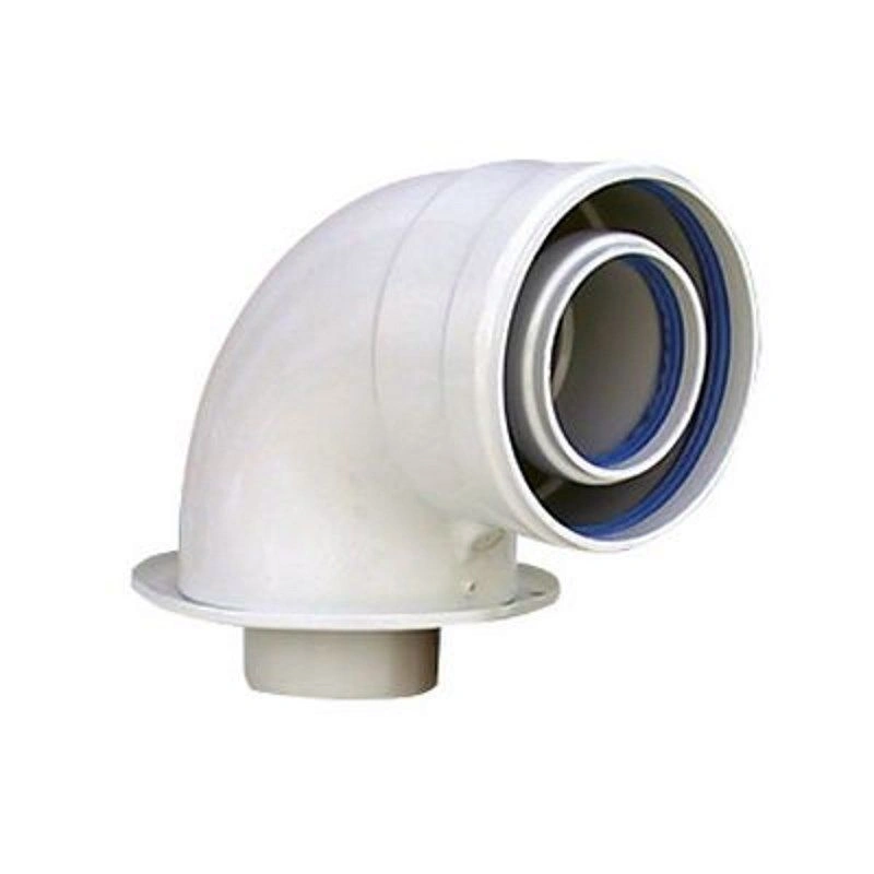 Колено подключения коаксиальное DN60/100 (Protherm/Buderus)