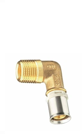 Угольник 90* 26х3/4" НР alpex-duo XS латунь Frankische