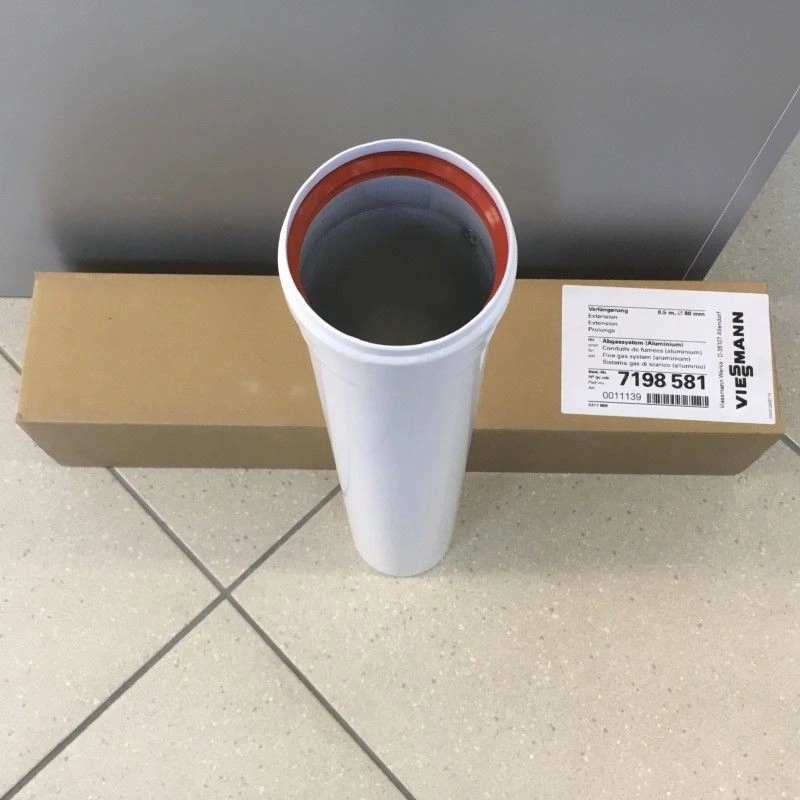 Труба дымохода (укорачиваемая) D=80 L=0,5м VIESSMANN