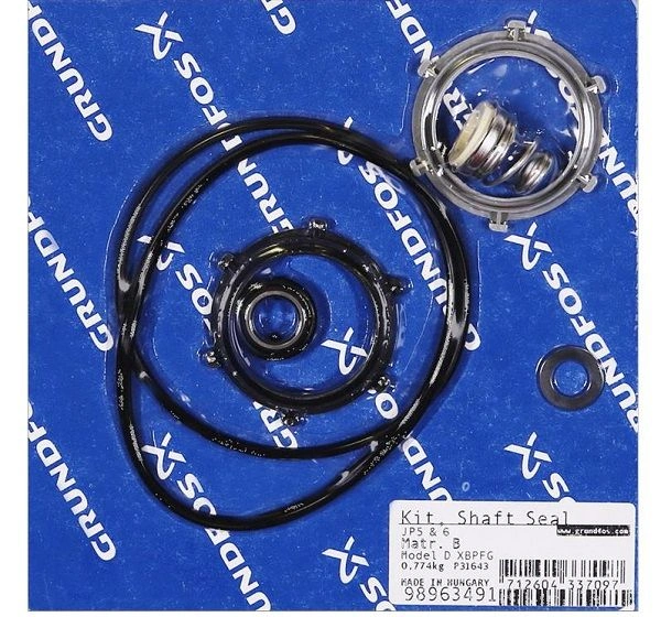 Торцевое уплотнение, Shaft seal model D XBPFG Matr. B, GRUNDFOS