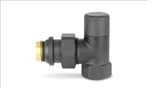 Клапан радиаторный запорный 1/2 угловой черный Varmega