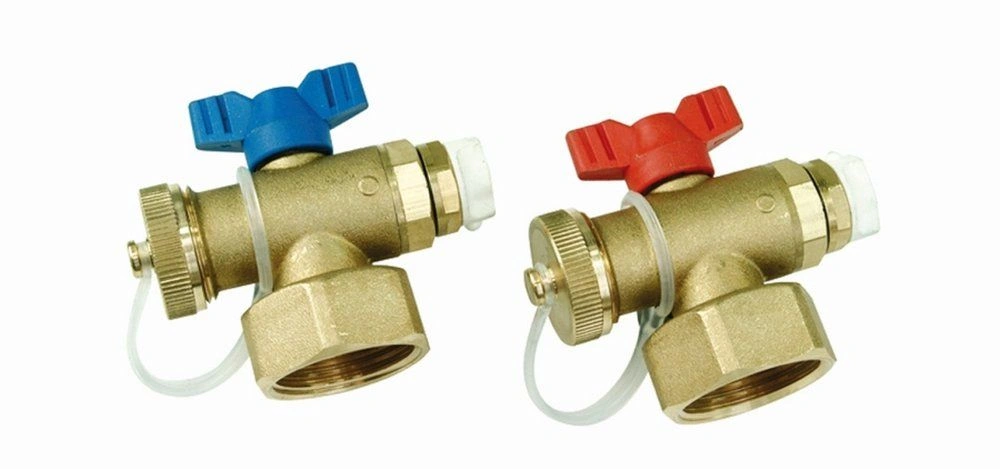 Комплект концевых элементов для латунного коллектора 1" HENCO