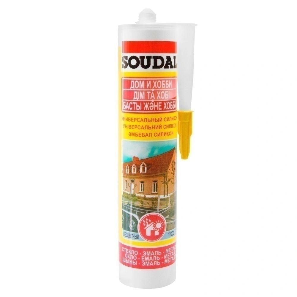 Герметик SOUDAL Силикон Универсальный б/ц 280 мл.