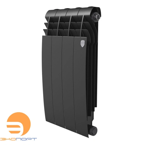 Радиатор биметаллический BiLiner Noir Sable 500/87 (171Вт)  4 секции (черный) Royal Thermo