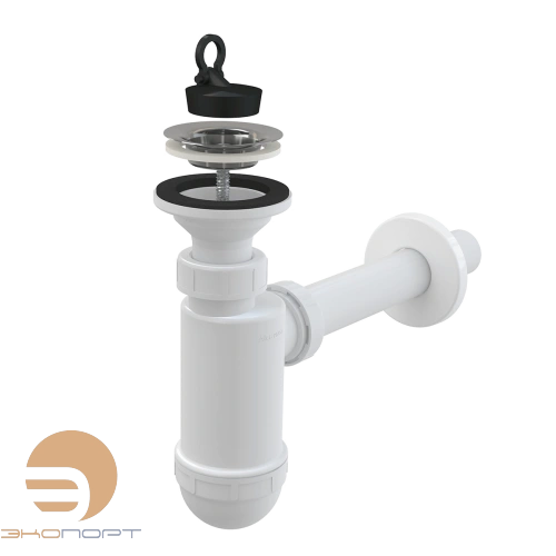 Сифон для умывальника с выпуском Dn 32, нерж ALCA PLAST