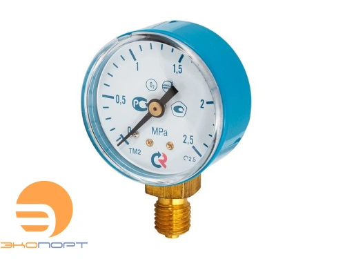 Манометр ТМ-210Р.00 (0..2,5 МПа), М12*1,5, 50мм, кл.т. 2,5, 80С, О2 (кислород), радиальный