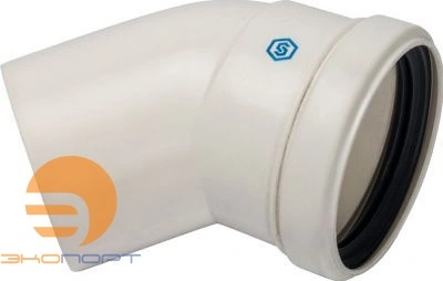 Угол конденсац. 45° DN80 м/п PP-FE STOUT (пластик)