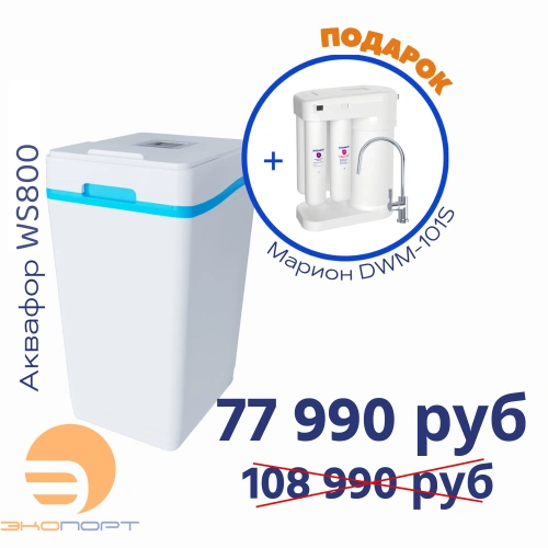 Умягчитель АКВАФОР WS800+Автомат питьевой воды Аквафор Морион DWM-101S