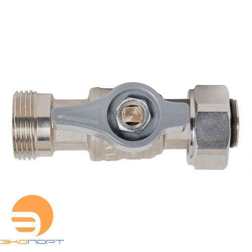 Кран шаровый Ду 15, G 3/4" НГ (Евроконус) х G 3/4" НР (Евроконус), для отводов коллектора МИВС