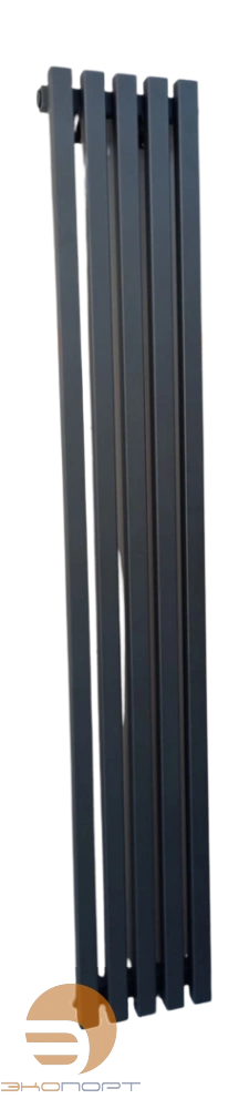 Радиатор QUADRUM 40 V 1750- 5 RAL 1M183SN026 (муар серый темный металлик)