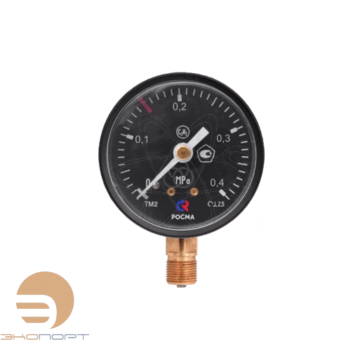 Манометр ТМ-210Р.00 (0..0,4 МПа), М12*1,5, 50мм, кл.т. 2,5,80С, C2H2 (ацетилен), радиальный