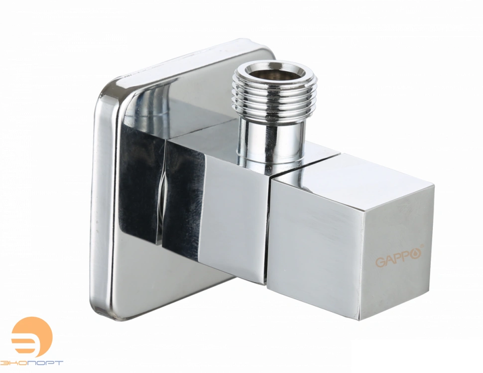 Кран шаровой угловой сантех. квадратный 1/2"х3/8" Gappo