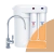 Умягчитель АКВАФОР WS800-P1+Автомат питьевой воды Аквафор Морион DWM-101S