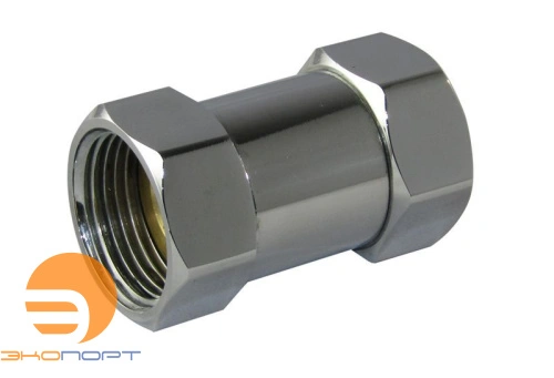 Сгон прямой (американка) для полотенцесушителей 1 х 3/4 ВВ ХРОМ (SANITAN) SMART