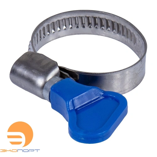 Хомут обжимной с бабочкой н/ж, 25-40 мм (2 шт) MasterProf