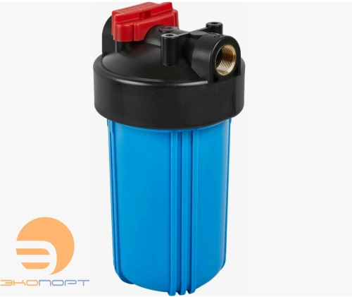 Корпус Гейзер 10" ВВ 1"ВР синий,  латунная вставка С23