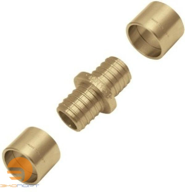 Соединитель 18*2/18*2,5 Push двухсторонний латунный KAN-therm