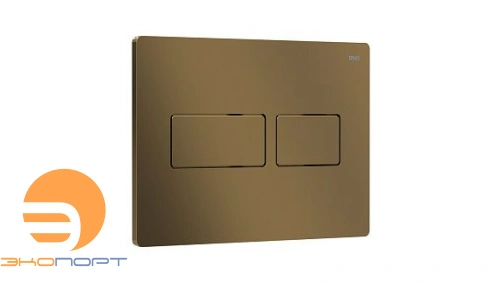 Панель двойного смыва Touch Lux (латунь матовая / металл), RIVO
