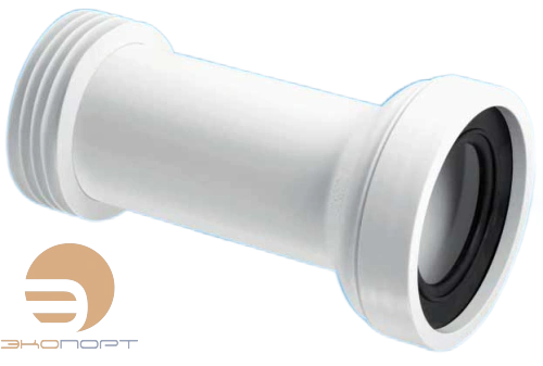 Труба фановая прямая, с прокладкой, L110мм, вход 90-110мм, выход вн. 4"/110мм McAlpine