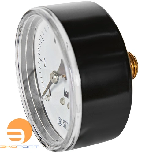Манометр аксиальный. Корпус Dn 63 мм 1/4 , 0...10 бар, кл.2.5 STOUT 