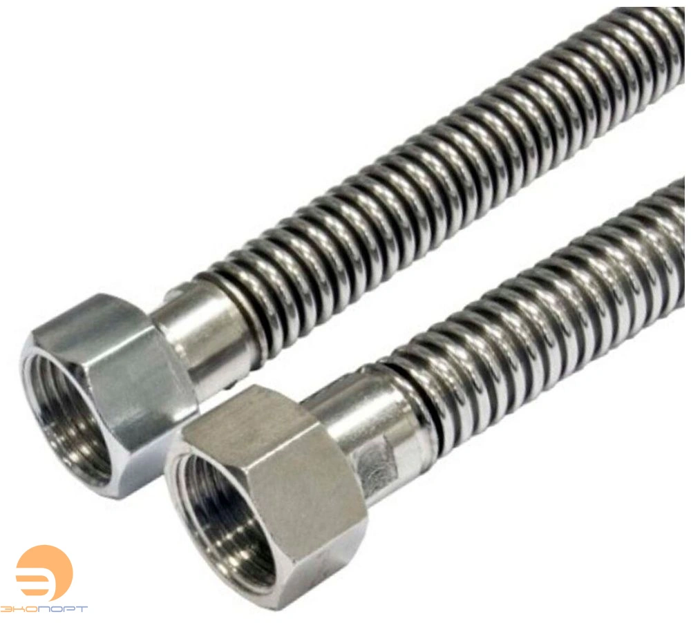 Подводка гибкая, газ, сильфонного типа 1/2" в-в,  80 см (AYVAZ)