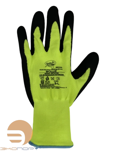 Перчатки нейлоновые со вспененным латексом р. 9 (L) 12/240 GM1010L-9 Mollis