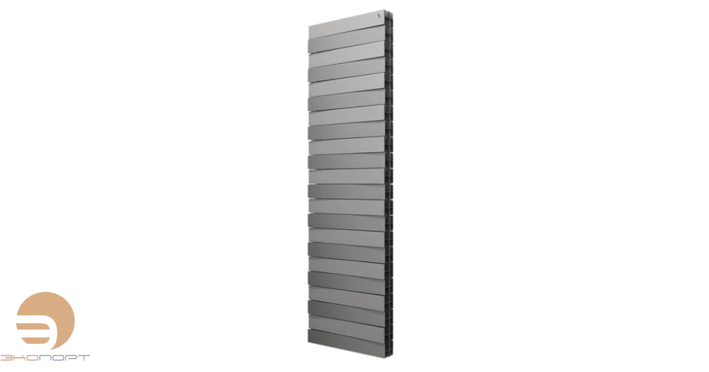 Радиатор биметаллический PianoForte TOWER 300 22 секц. Silver Satin Royal Thermo
