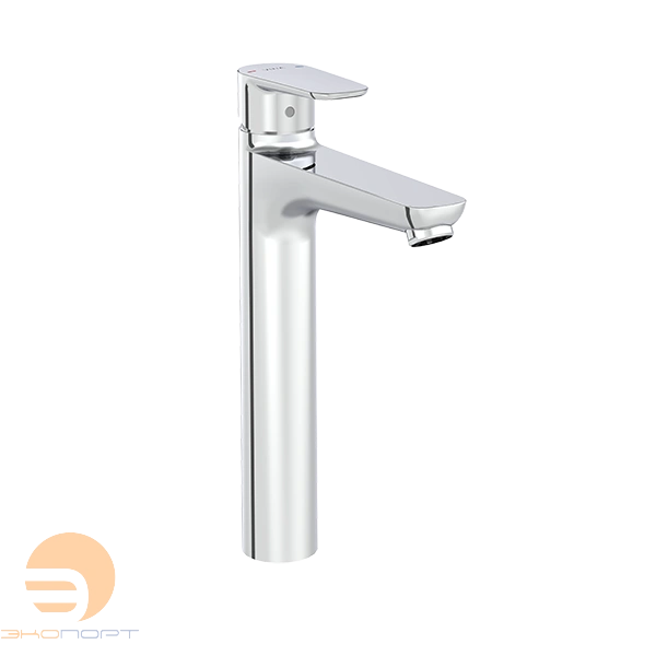 Смеситель для умывальника Flow Soft, высокий, монолитный, хром, Vitra 