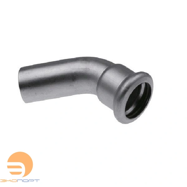 Отвод ниппельный Inox press 28х45* нерж. KAN-Therm
