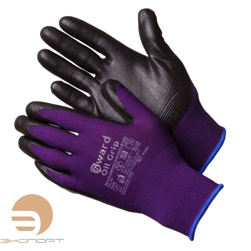 Перчатки нейлоновые со вспененным нитриловым покрытием 10 (XL) GWARD Oil Grip
