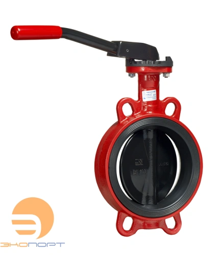 Затвор дисковый поворотный ЗПВС-125х1,6-FL-3-125-MN-E c ручкой Ду125, Ру16, Tраб=-15/+95c, Тмакс=-20/+110c