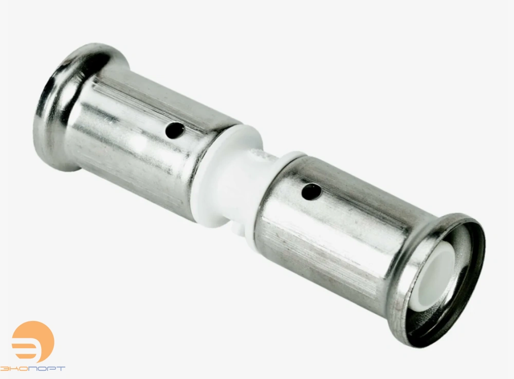 Муфта 32-32 ПВДФ, пресс (белая) HENCO