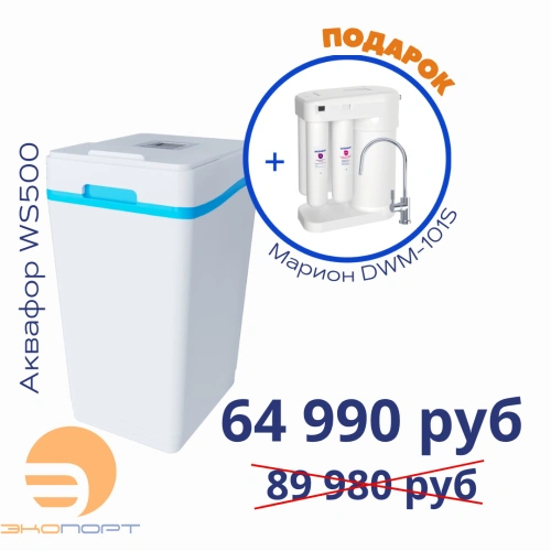 Умягчитель АКВАФОР WS500+Автомат питьевой воды Аквафор Морион DWM-101S