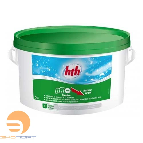 pH минус порошок, 5кг, hth