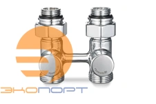 Узел нижнего подключения 1/2x3/4Ek прямой хром Varmega